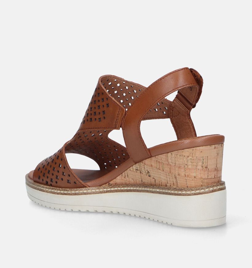 Tamaris Cognac Sandalen Met Sleehak voor dames (338284)