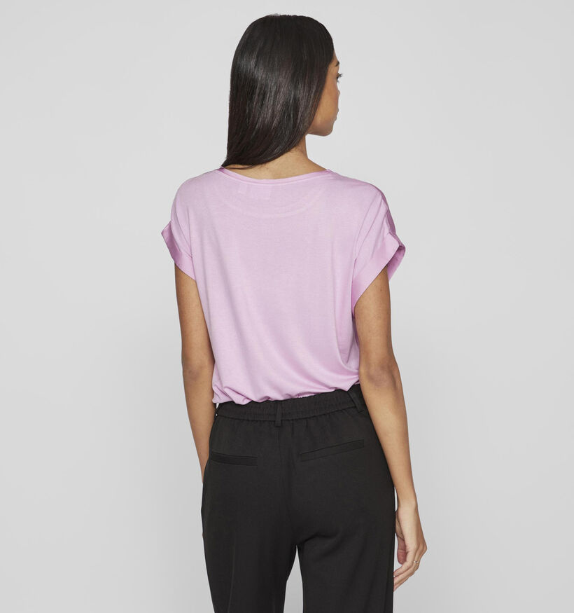 Vila Ellette Satin Bruine T-shirt voor dames (361343)