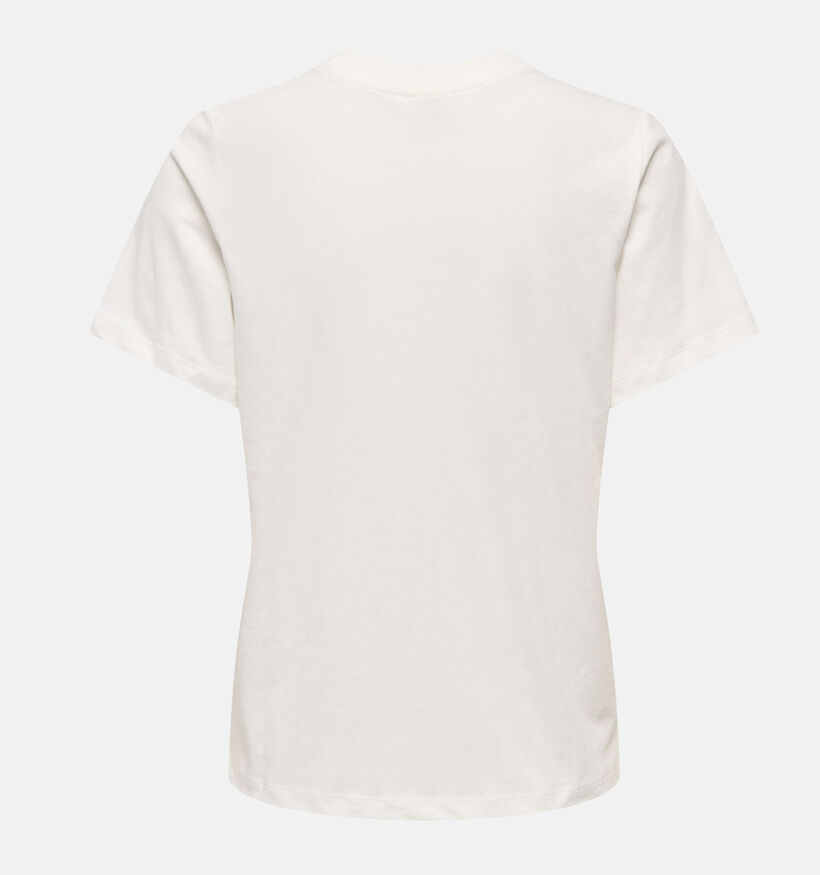 JDY Pisa Cherry Witte T-shirt voor dames (374856)