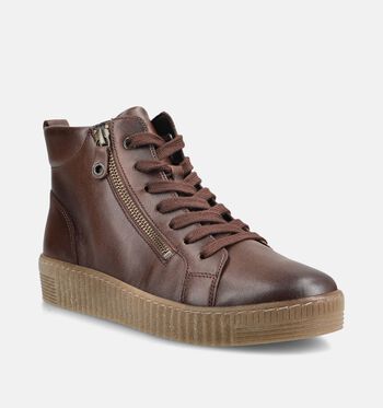 Gabor Mid Sneakers Cognac