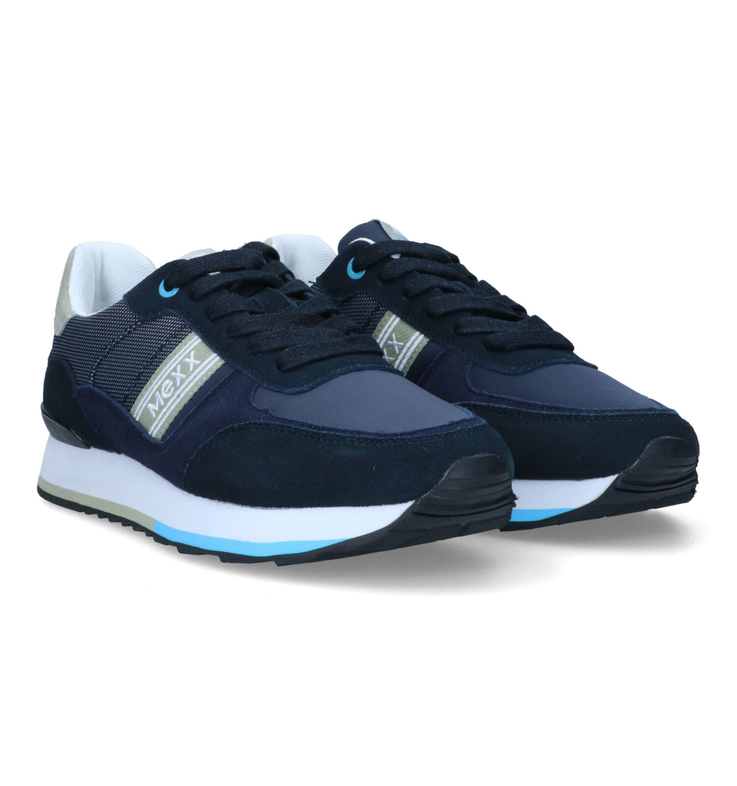 Mexx Hoover Blauwe Veterschoenen Heren Lage schoenen Online op TORFS.BE