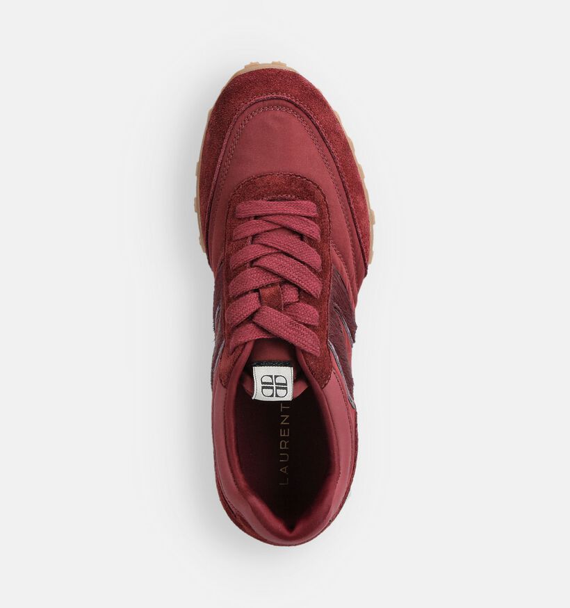 Laurent David Bordeaux Veterschoenen voor dames (365033) - geschikt voor steunzolen