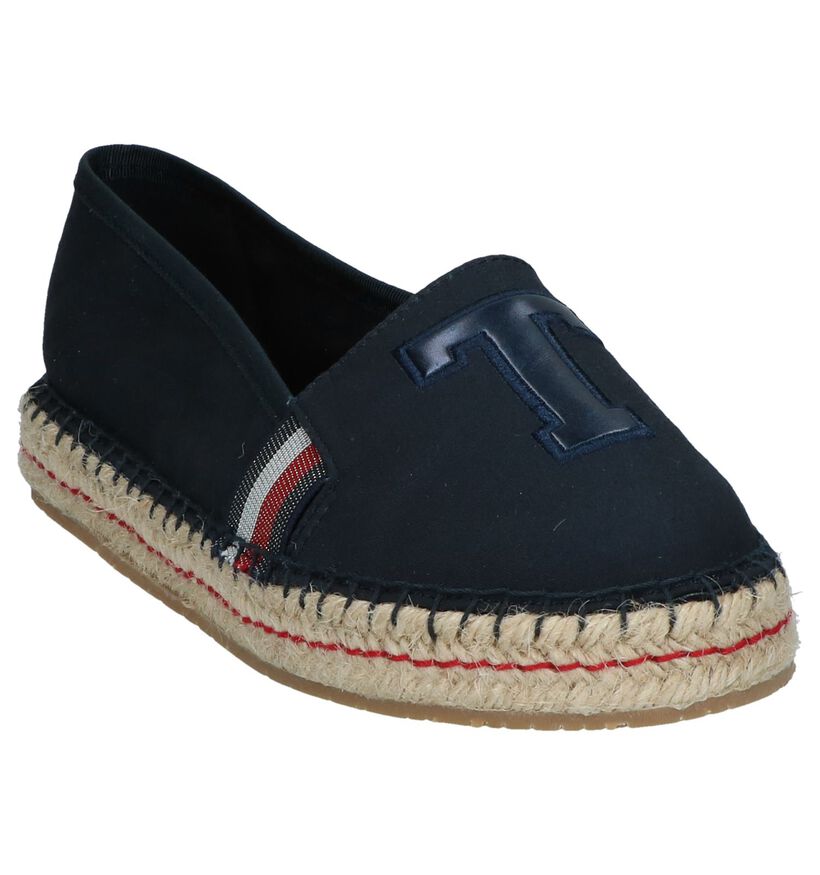 Donkerblauwe Espadrilles Tommy Hilfiger TH Patch in stof (241819)