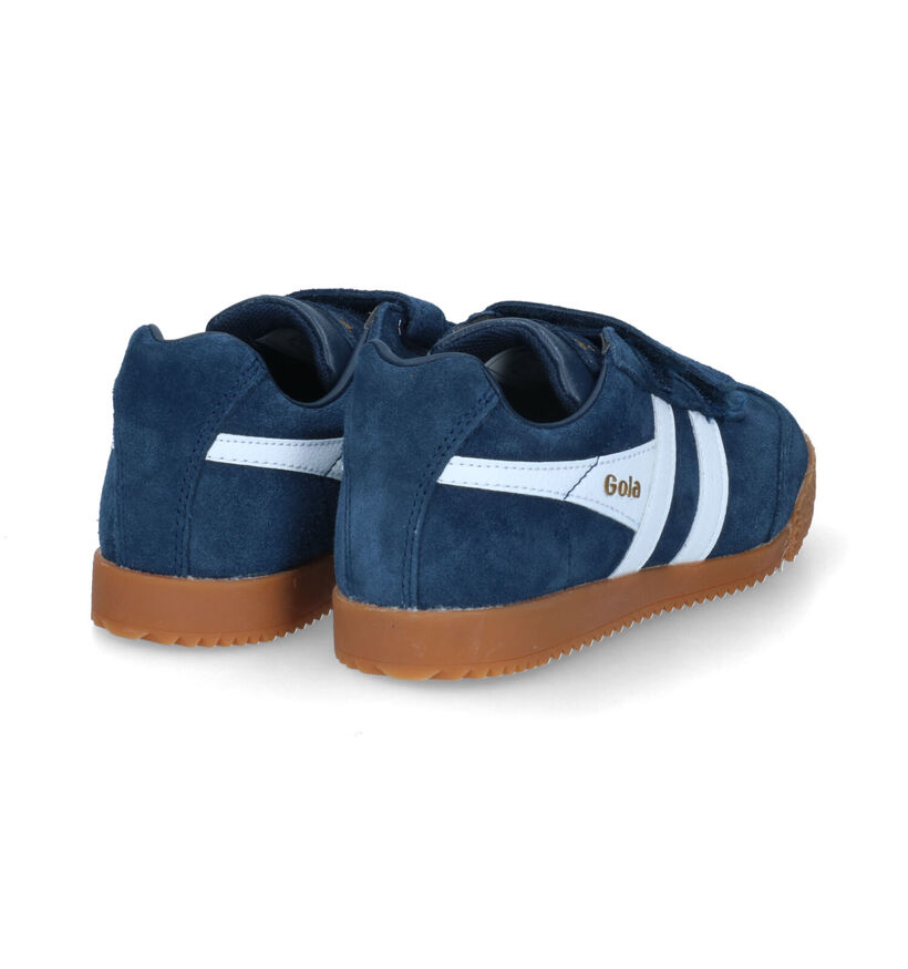 Gola Harrier Strap Baskets en Bleu pour filles, garçons (335822)