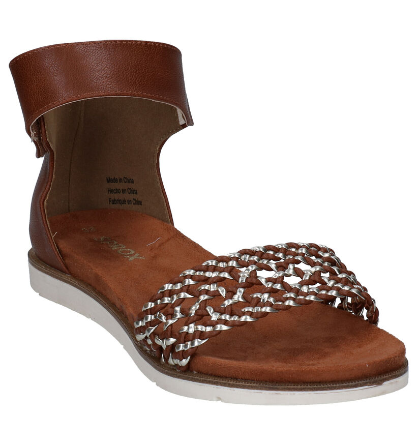 Sprox Cognac Sandalen in kunstleer (292583)