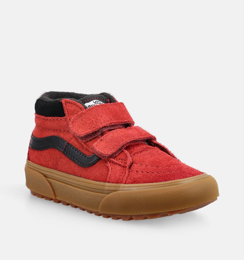 Vans SK8 MID Reissue Rode/Zwarte Sneakers voor jongens, meisjes (376410)