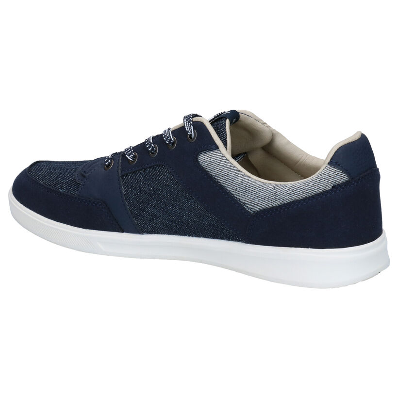 Jack & Jones Newington Blauwe Veterschoenen in stof (269102)