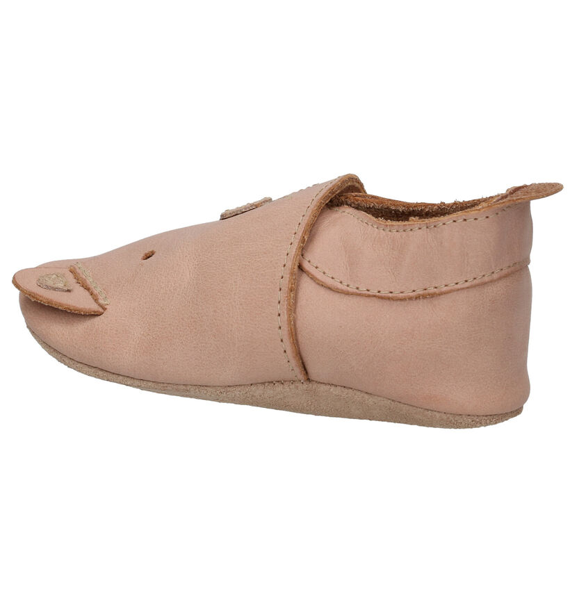 Bobux Caramel Woof Chaussons bébé en Beige pour filles, garçons (294782)