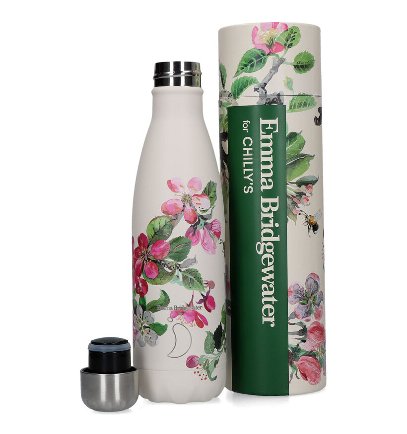 Chilly’s x Emma Bridgewater Blossom Gourde en Blanc 500ml pour femmes, filles (331270)
