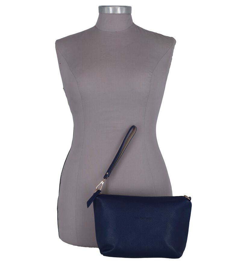 Donkerblauwe Omkeerbare Schoudertas Valentino Handbags Corsair in kunstleer (248365)