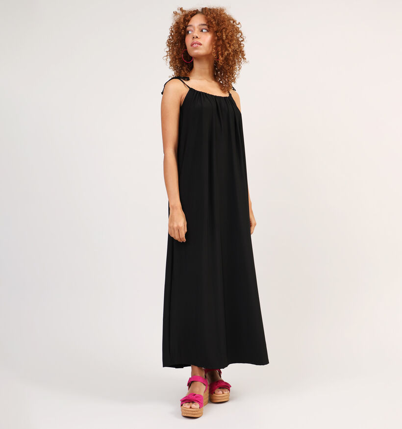 Pieces Lissy Zwarte Maxi Jurk voor dames (326827)