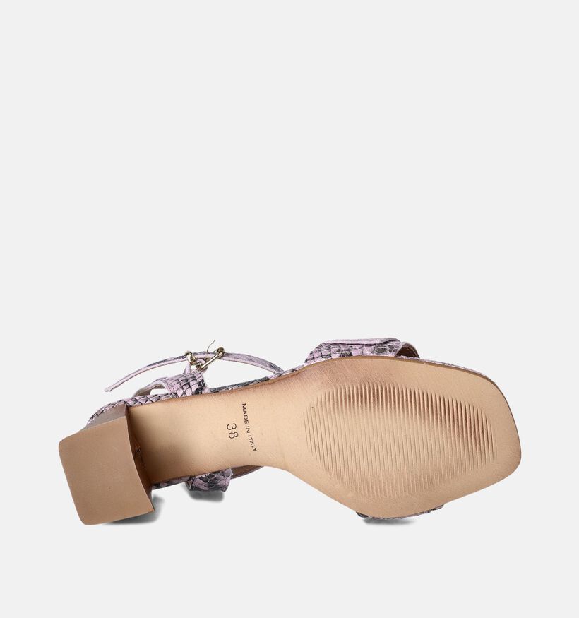 Laurent David Flora Roze Sandalen met Blokhak voor dames (364411)