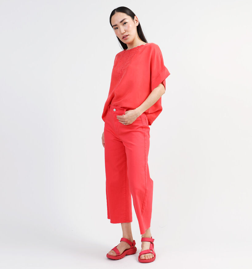 Orfeo Elias Blouse en Rouge pour femmes (345077)