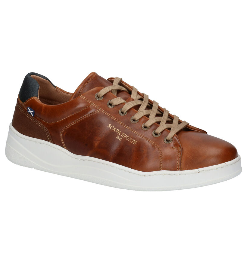 Scapa Sports Cognac Veterschoenen in leer (259122)