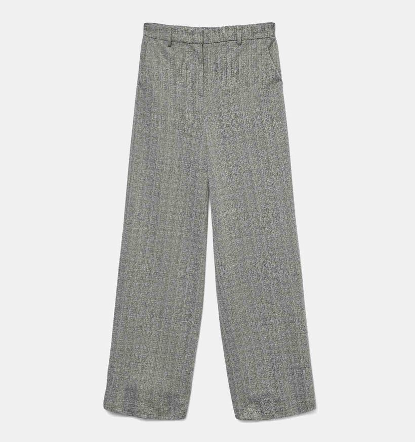Vero Moda Silva Grijze Wijde broek L32 voor dames (349080)
