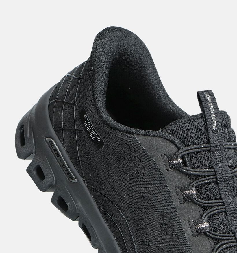 Skechers Glide Step Elevate Baskets sportives en Noir pour femmes (360889) - pour semelles orthopédiques
