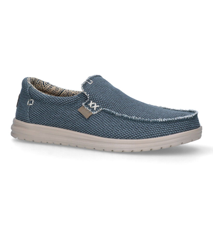 HEYDUDE Mikka Braided Mocassins en Bleu pour hommes (324860) - pour semelles orthopédiques