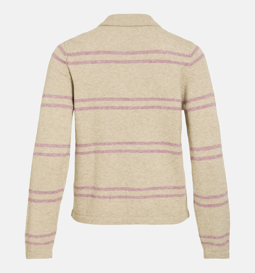 Vila Ril Pull en Beige pour femmes (378476)