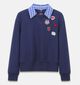 Ador&eacute; Enine Sweatshirt en Bleu fonc&eacute; pour femmes (384066)