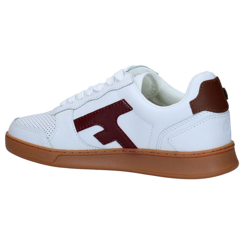 Faguo Hazel Witte Sneakers in kunstleer (288224)