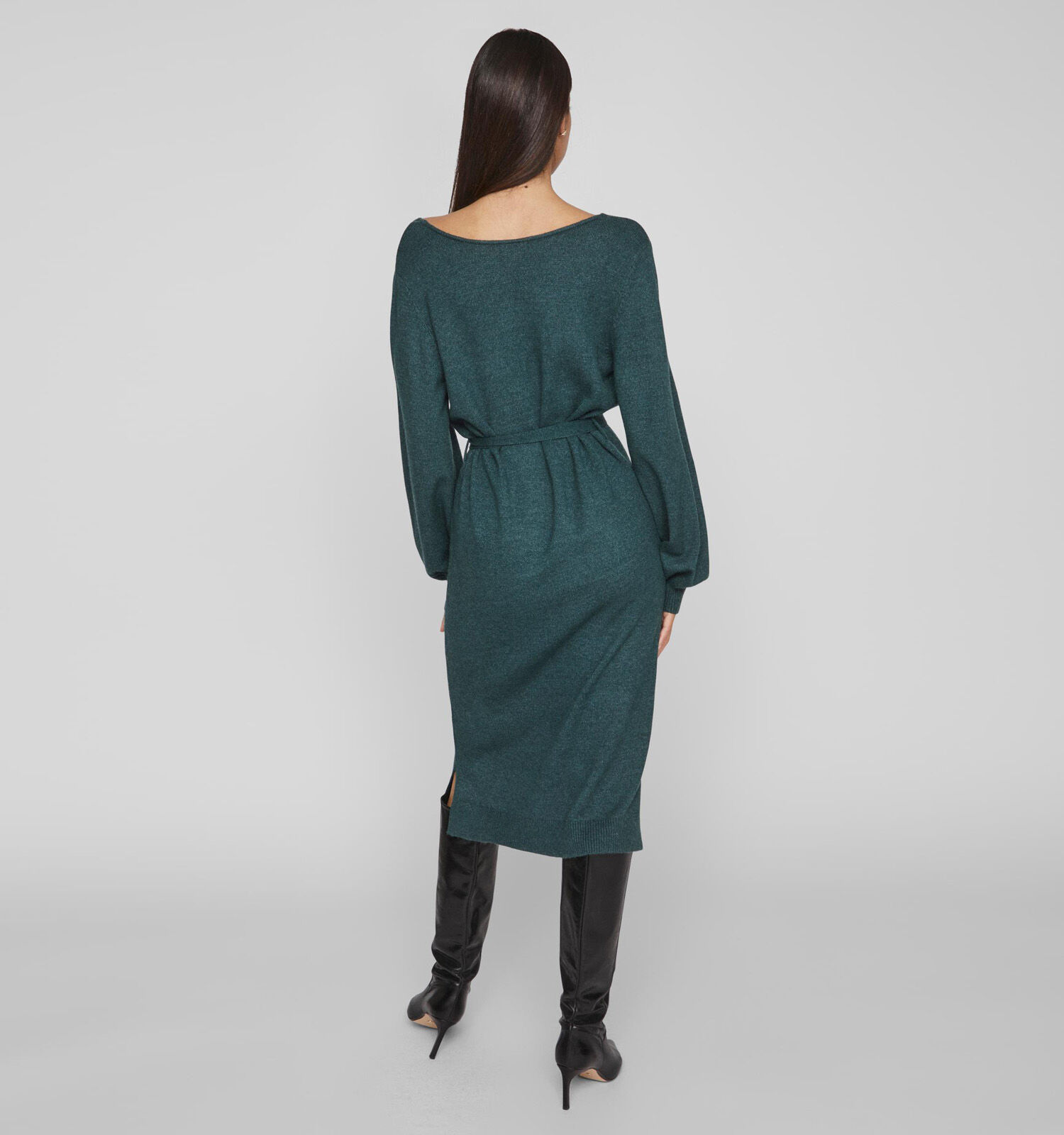 Vila Ril Robe mi longue en Vert Femmes Robes en ligne sur TORFS.BE