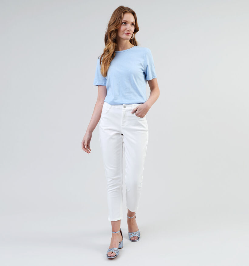 Pieces Anita T-shirt en Bleu pour femmes (342023)