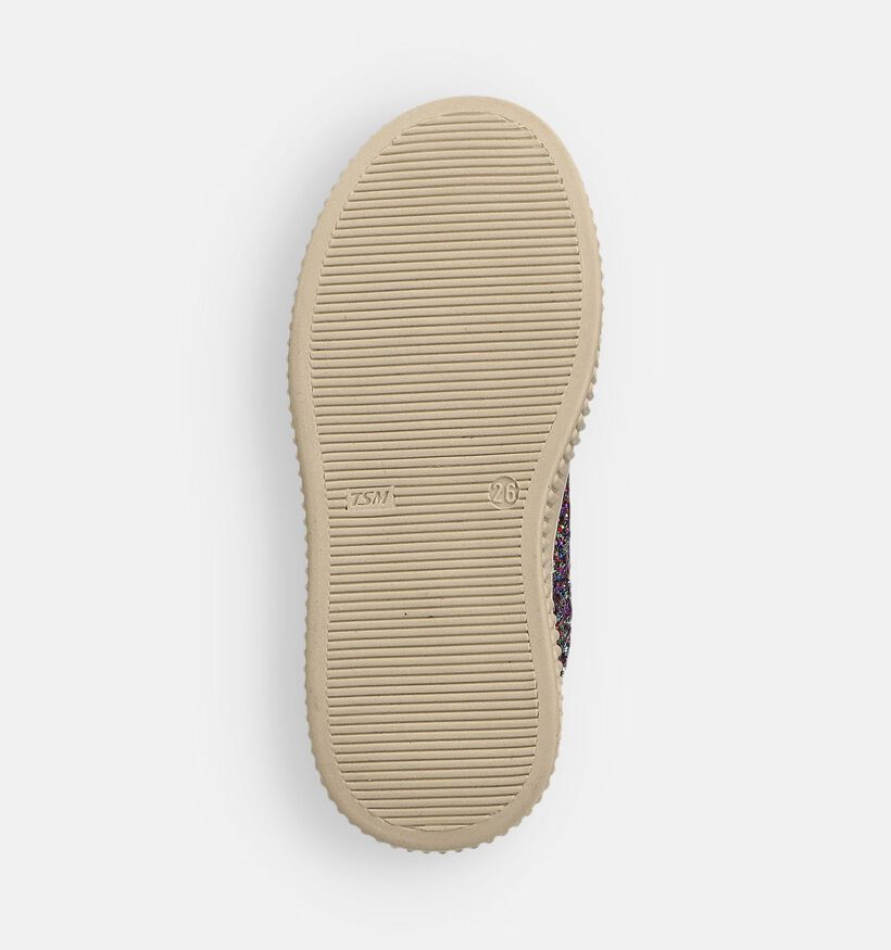 Beberlis Bronzen/Roze Hoge Sneakers voor meisjes (364583) - geschikt voor steunzolen