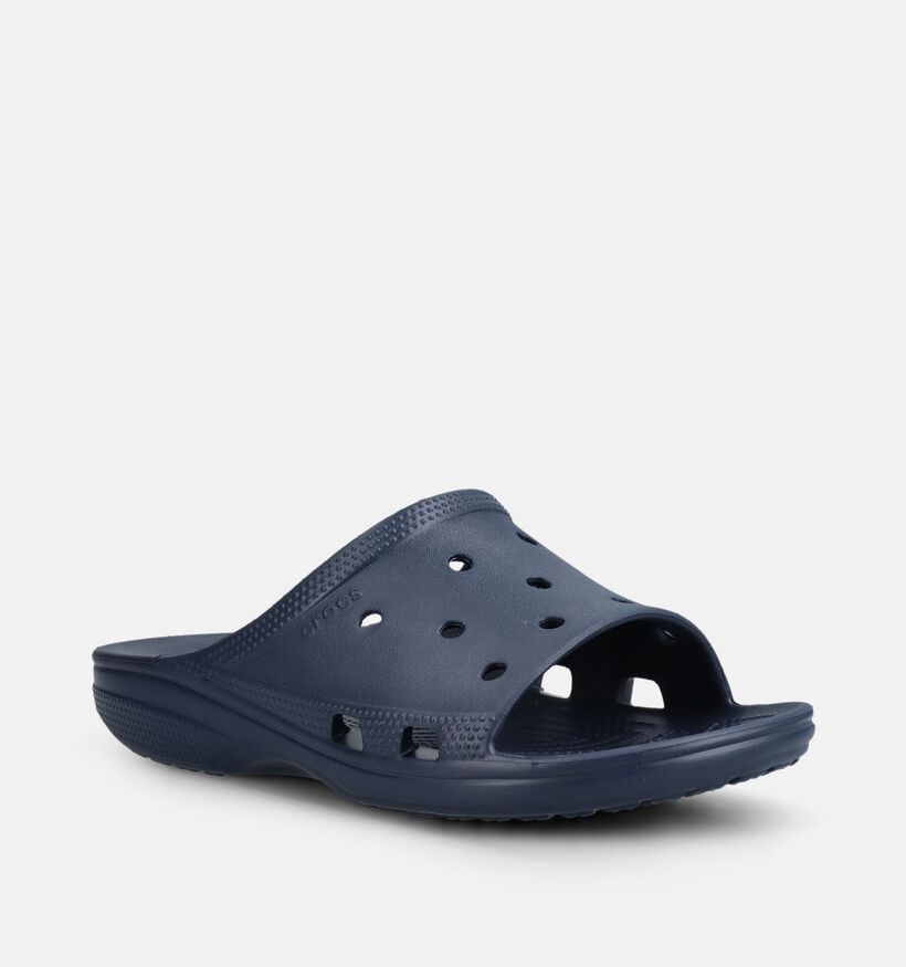 Crocs Slide Claquettes en Bleu fonc&eacute; pour hommes (370908)