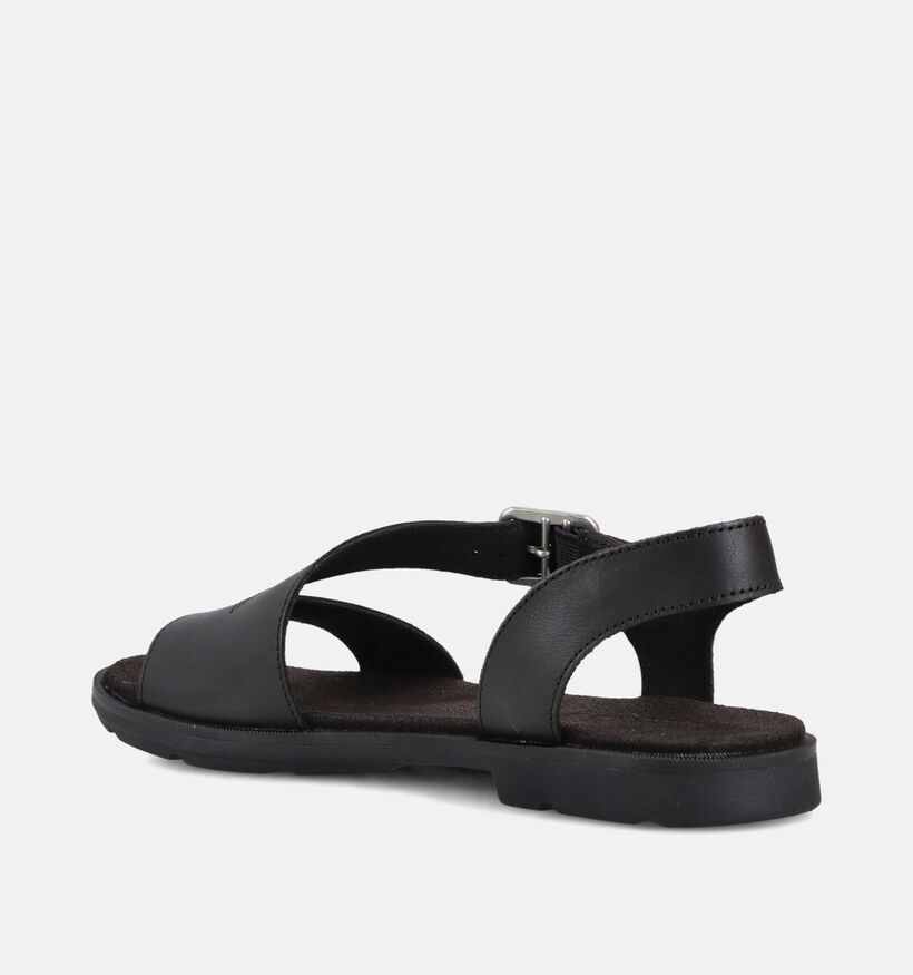 Timberland Calista Bay Backstrap Sandales plates en Noir pour femmes (369104)