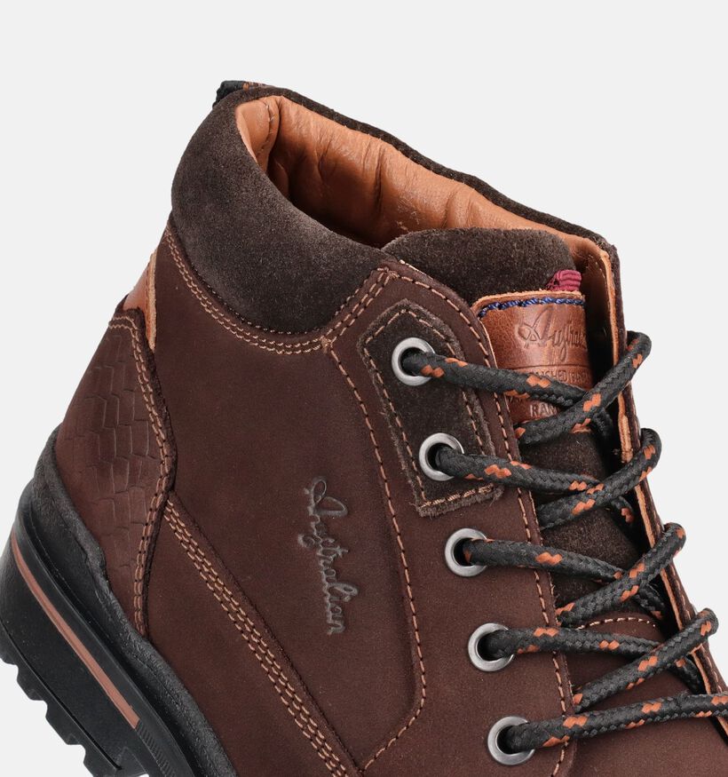 Australian Middelburg Boots en Marron pour hommes (378407) - pour semelles orthop&eacute;diques