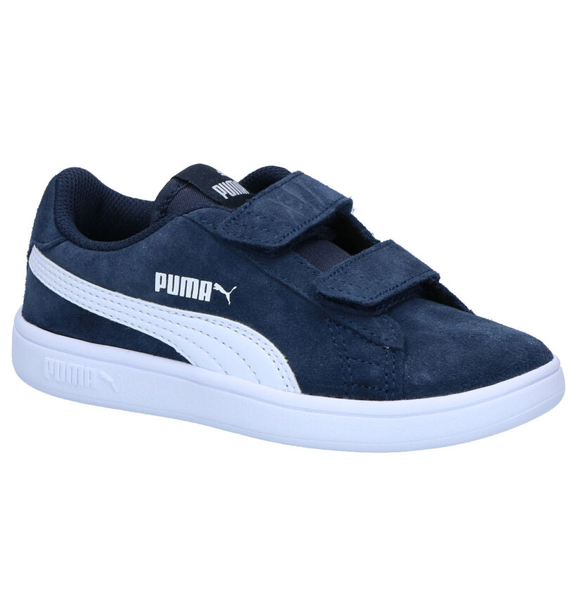 Puma Smash Baskets en Bleu en daim (293446)