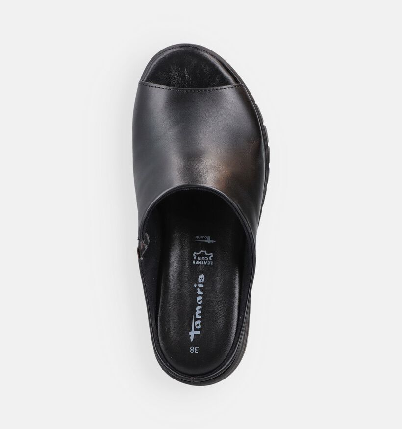 Tamaris Zwarte Slippers met Sleehak voor dames (371716)