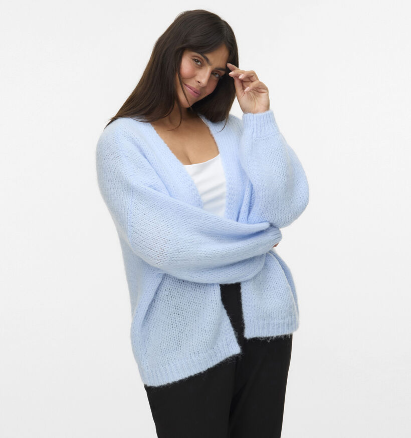 Vero Moda Curve Maybe Pastelblauwe Cardigan voor dames (367779)