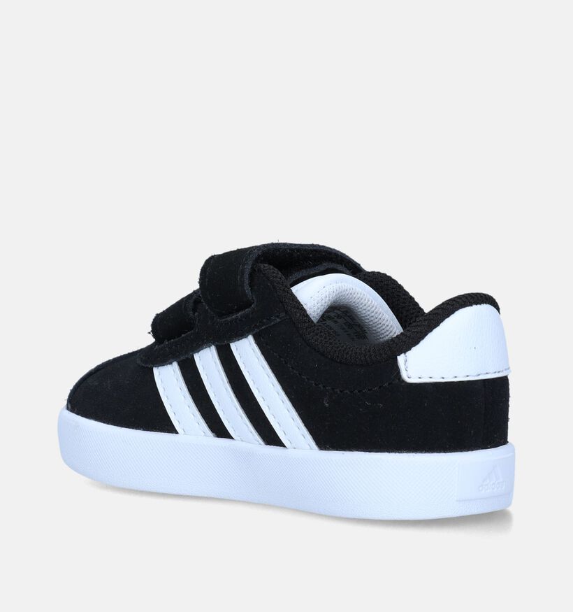 adidas VL Court 3.0 CF I Zwarte Sneakers voor jongens, meisjes (341693)