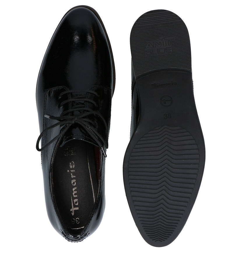 Tamaris TOUCH it Chaussures à Lacets Oxford en Noir en cuir (280735)