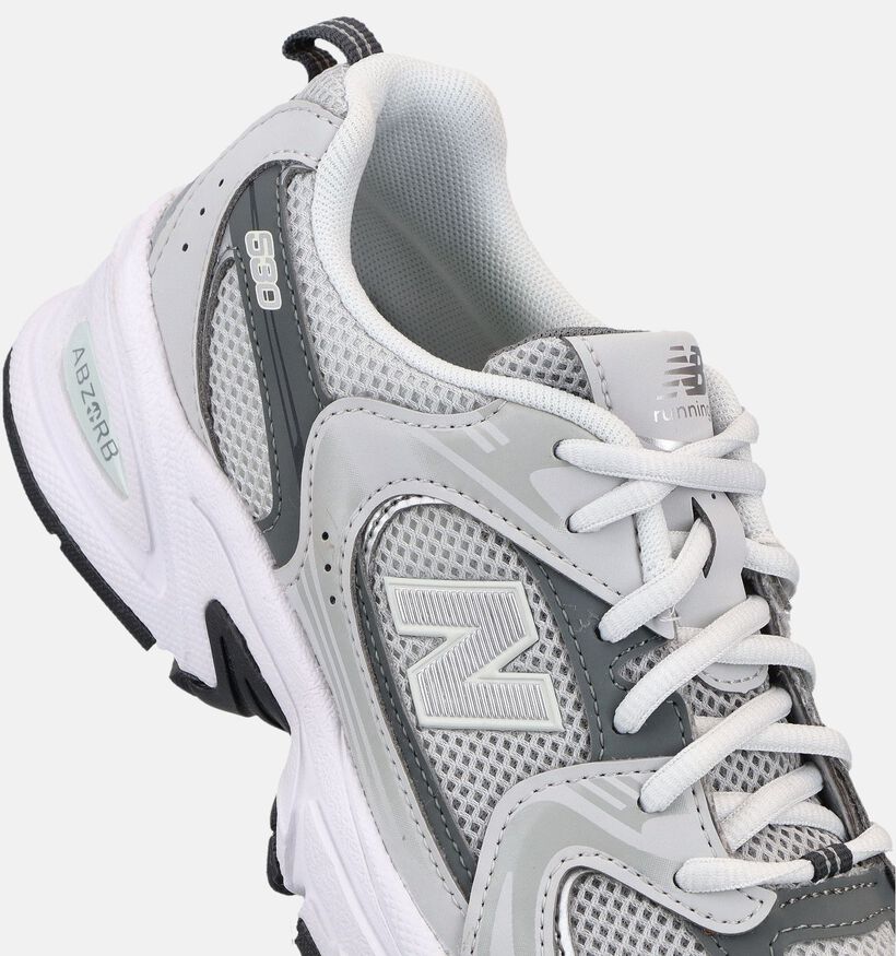 New Balance 530 Baskets basses en Gris pour filles, gar&ccedil;ons (375252) - pour semelles orthop&eacute;diques