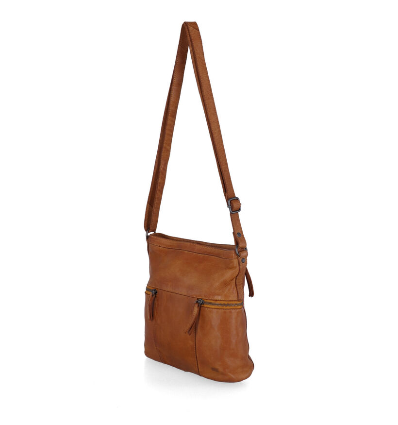 Bear Design Sac porté croisé en Cognac pour femmes (329778)