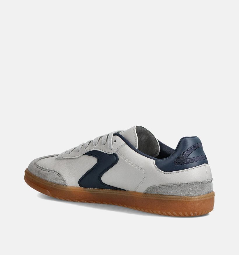 Skechers Hotshot Baskets en Blanc/Bleu pour hommes (359763) - pour semelles orthopédiques