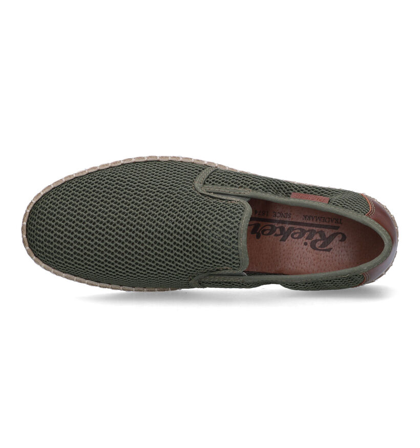 Rieker Chaussures à enfiler en Vert foncé pour hommes (323580)