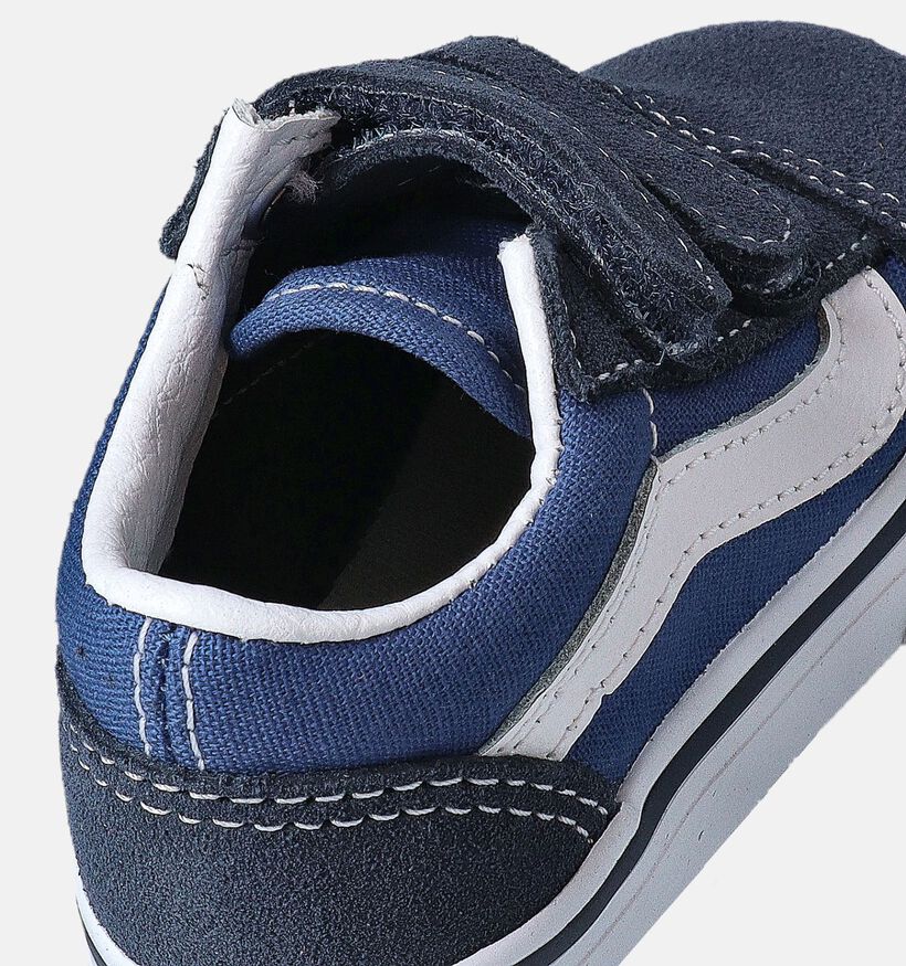 Vans Old Skool Baskets pour bébé en Bleu pour filles, garçons (351460)
