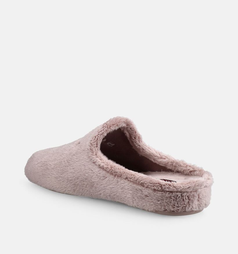 Scapa Taupe Open Pantoffels voor dames (380859) - geschikt voor steunzolen