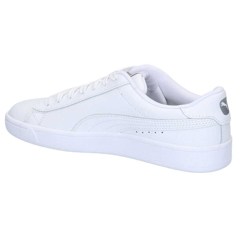 Puma Court Breaker Witte Sneakers in leer (265748)