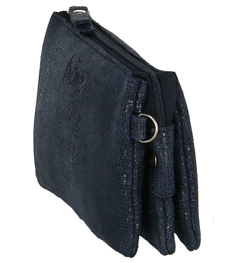 Via Limone Lizard Sac Porté Croisé en Noir en nubuck (270746)