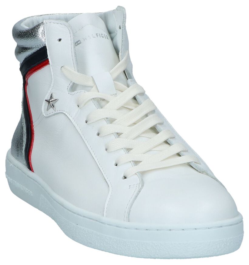 Sneakers Hoog Tommy Hilfiger Wit in leer (237238)