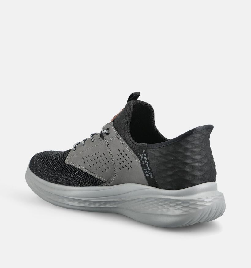 Skechers Slade Caster Zwarte Slip-ins voor heren (375629)
