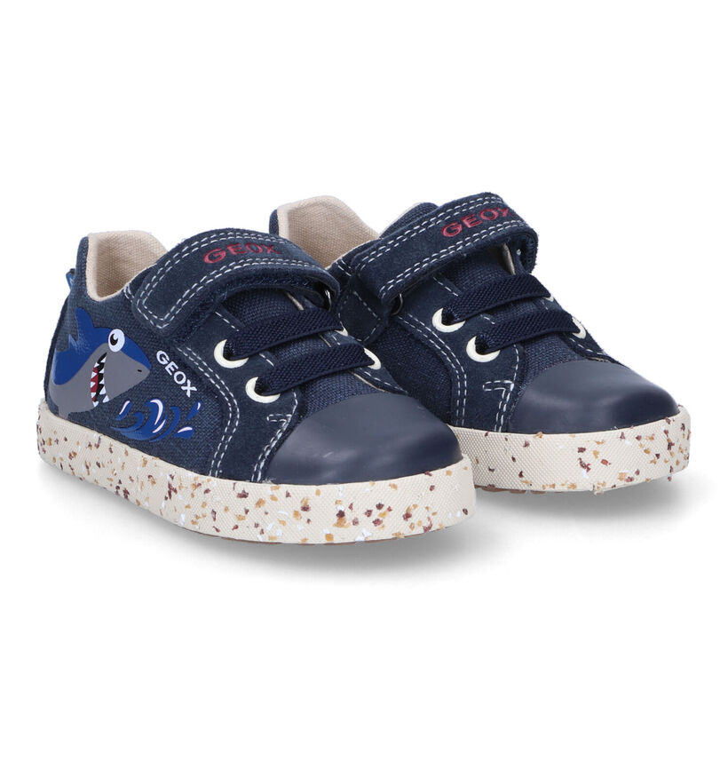 Geox Kilwi Blauwe Sneakers in nubuck (311031)