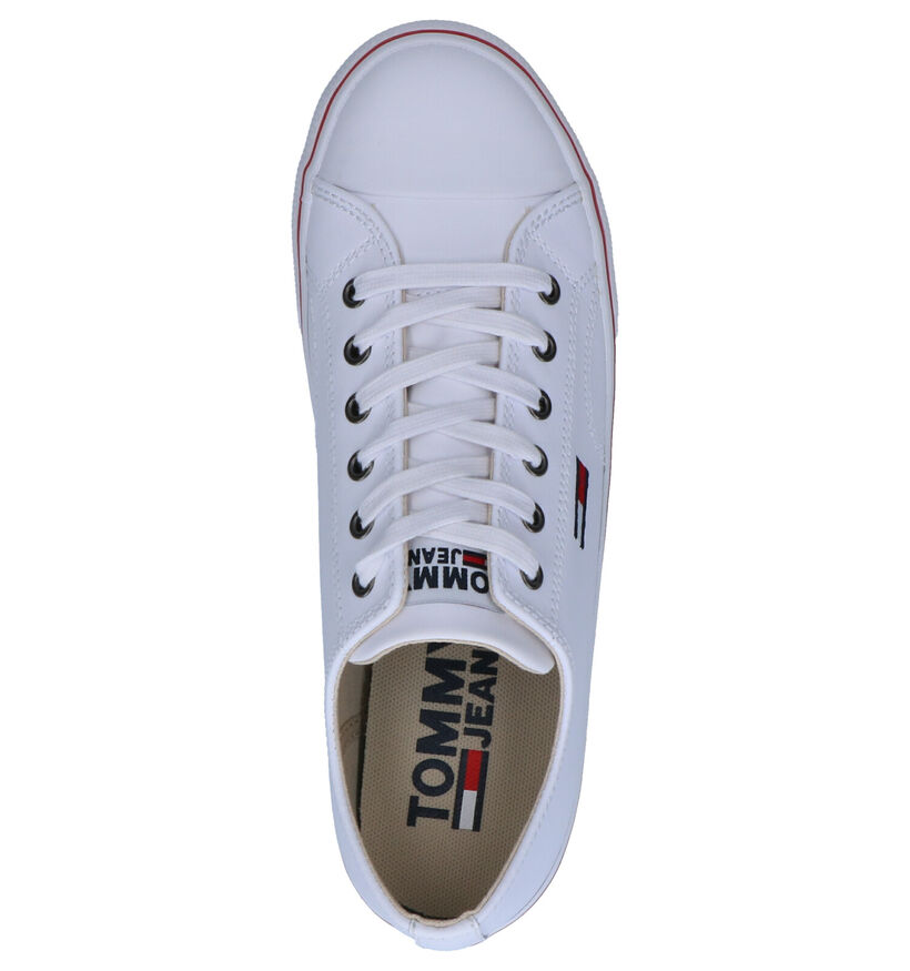 Tommy Hilfiger Leather City Baskets en Blanc en cuir (264954)