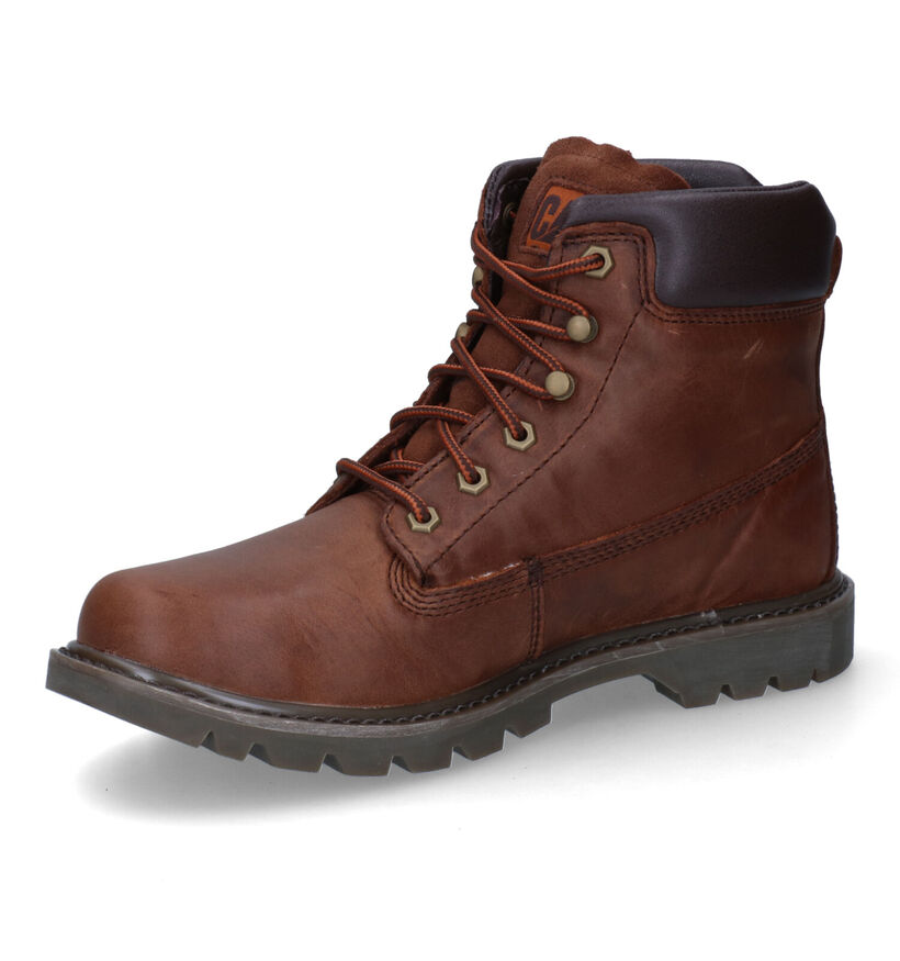 Caterpillar Bruiser 2.0 Bruine Boots in leer (295020)