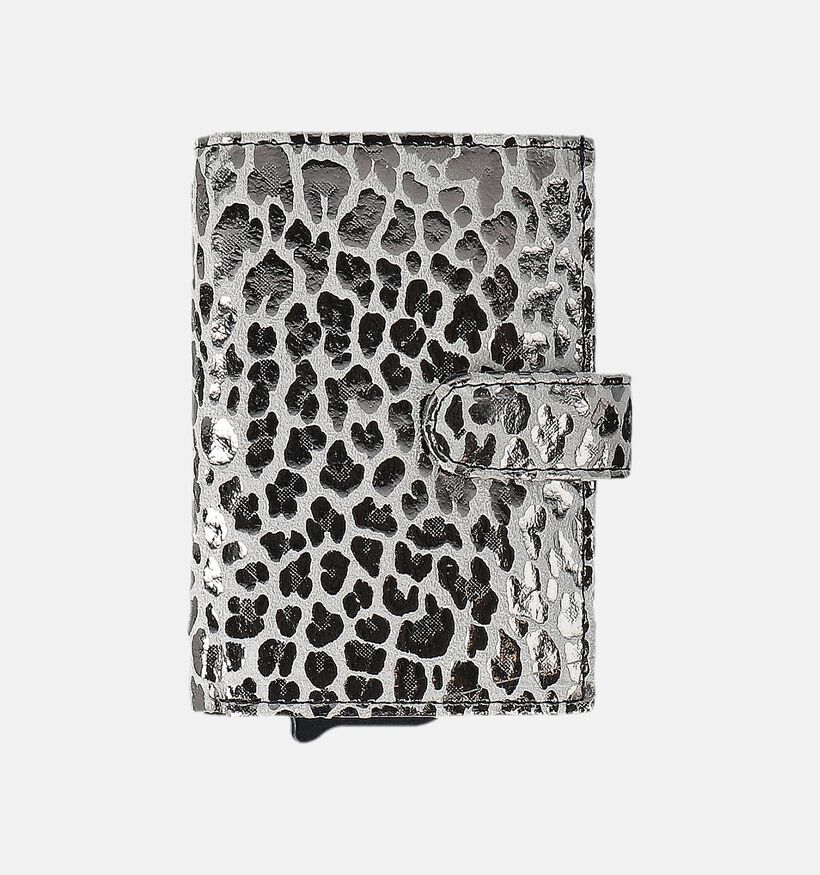 Charm London Leopard Porte-carte en Argent pour femmes (374373)