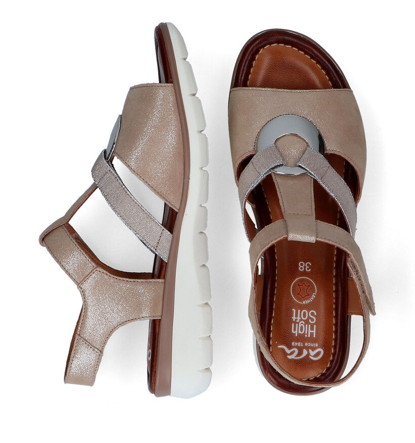 Ara Kreta Beige Sandalen in nubuck (307675)